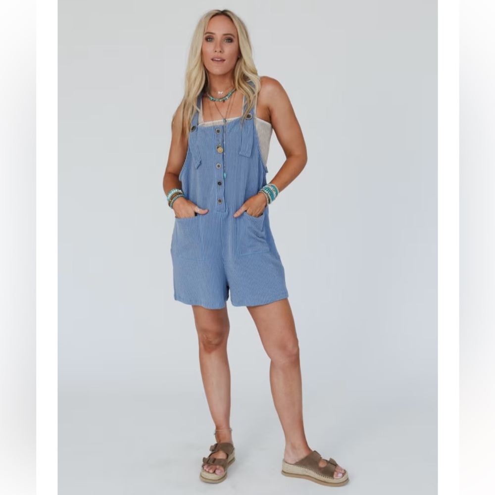 Three Bird Nest - THE NEST WILD HEARTS BUTTON ROMPER size Small NWT